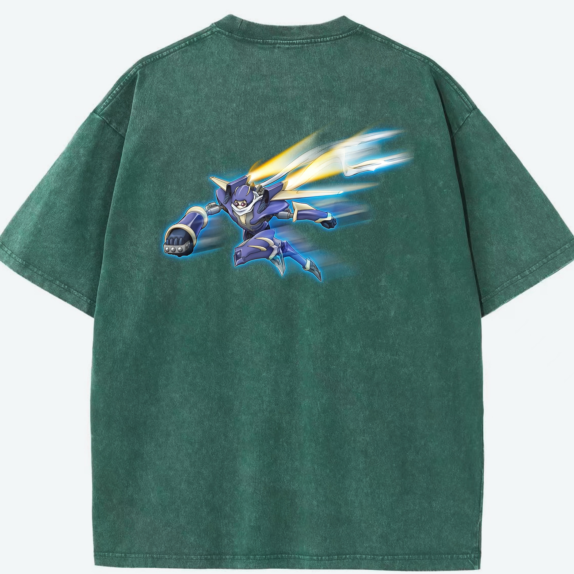 （画像用） 遊☆戯☆王 Yu-Gi-Oh! 綿100% ヴィンテージ風 半袖Tシャツ（背面プリント）